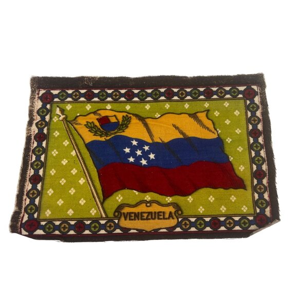 Vintage Tobacco Silks Flags Haiti So. African Rep. San Domingo Venezuela Qty 4 - Picture 6 of 6